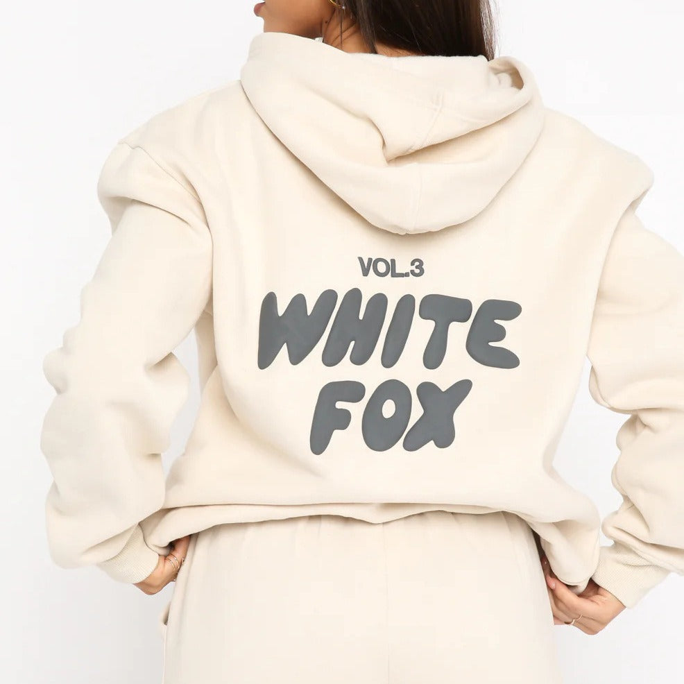 Fashionable Logo Hoodie and Sweatpants Set (2 Pieces)