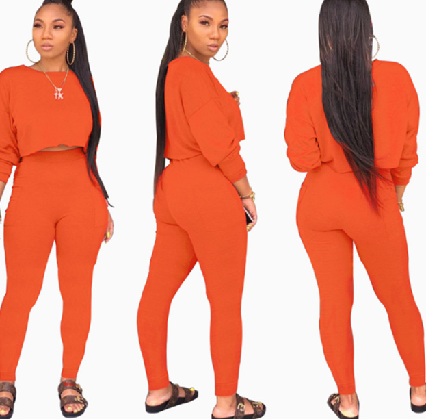 Thick Hoodie Pocket Casual Two-Piece Set