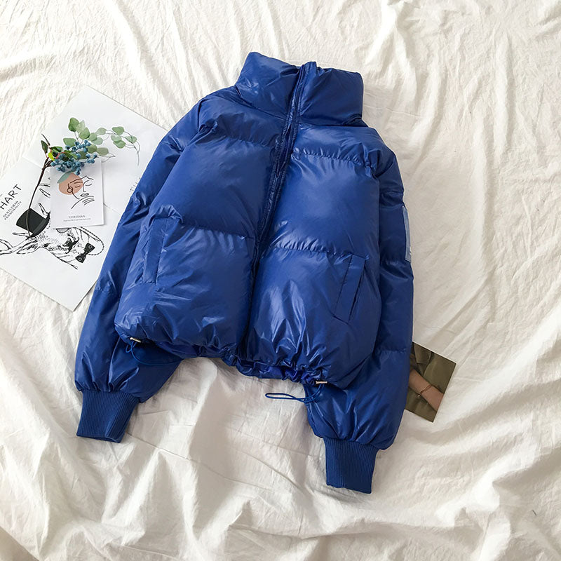 Autumn Winter Loose Fit Warm Cotton Jacket for Women