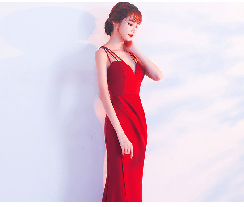 2019 Summer Long Mermaid Evening Dress for Women