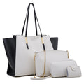 Women's Solid Color Four-Piece Shoulder Bag Set