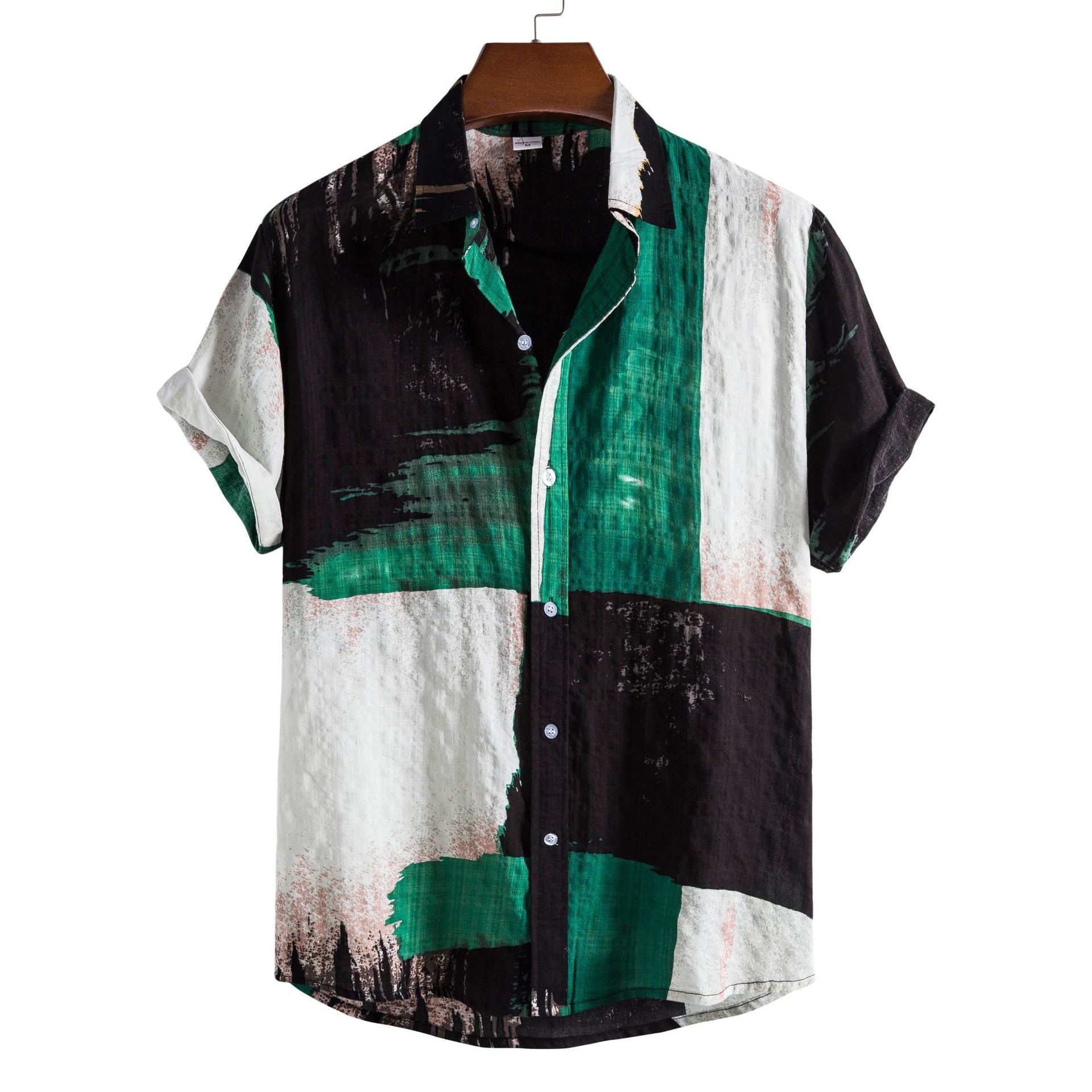 Men's Casual Short Sleeve Floral Shirt - Summer 2024