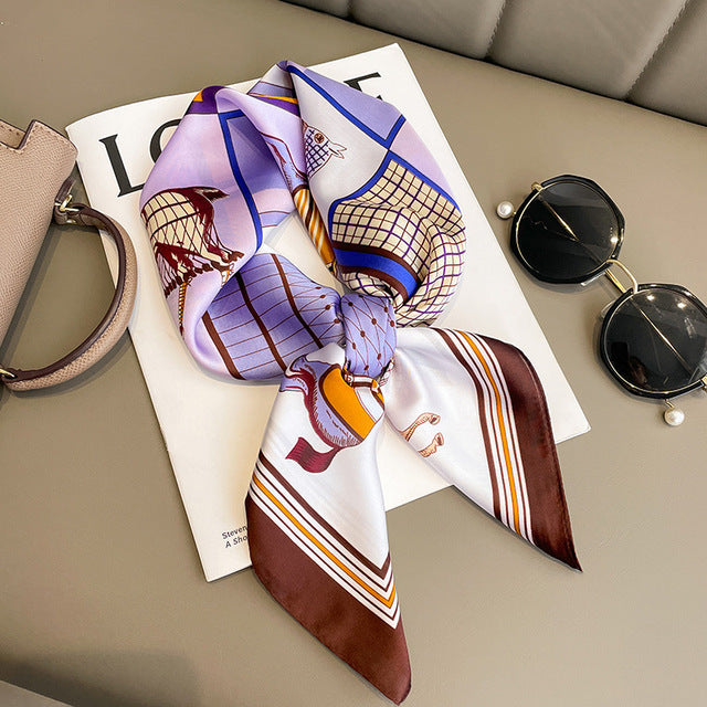 Evarisluxe Luxury Silk Square Scarf