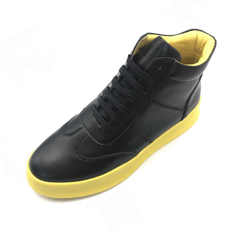 Fashionable Thick-soled High-top Casual Sneakers for Men