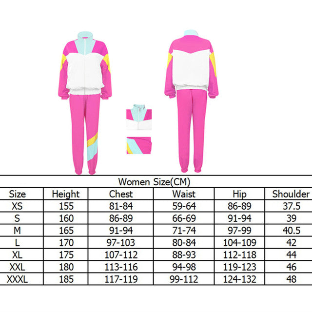 80s 90s Vintage Colorful Jacket for Women Cosplay Outfit