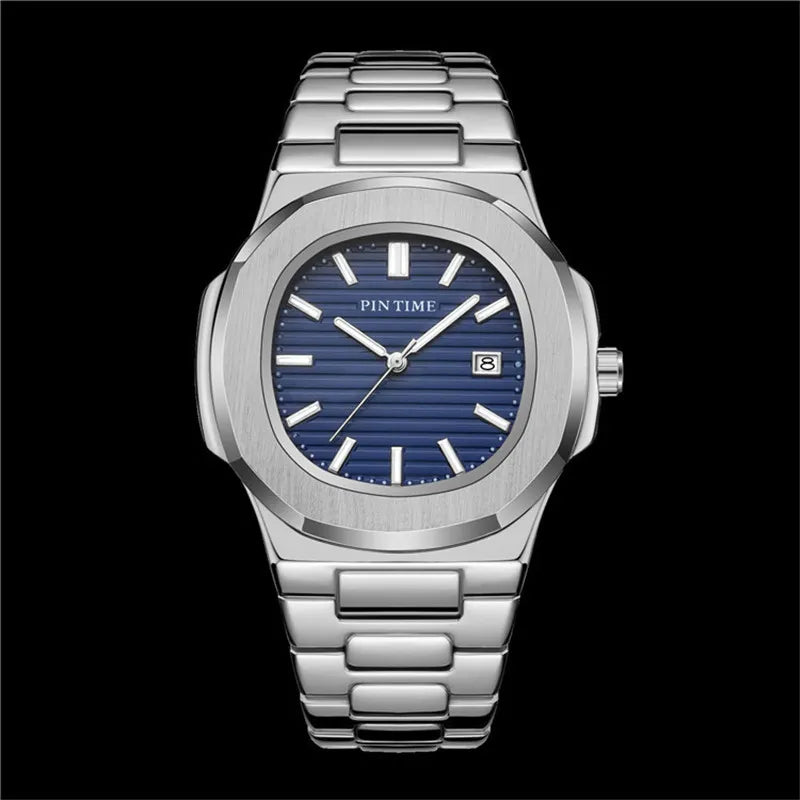 The Calendrier Luminous Steel Band Watch | Evarisluxe