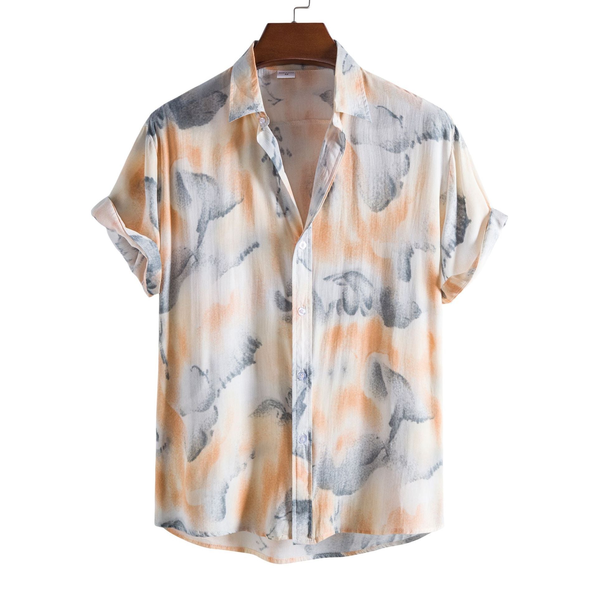 Men's Casual Short Sleeve Floral Shirt - Summer 2024