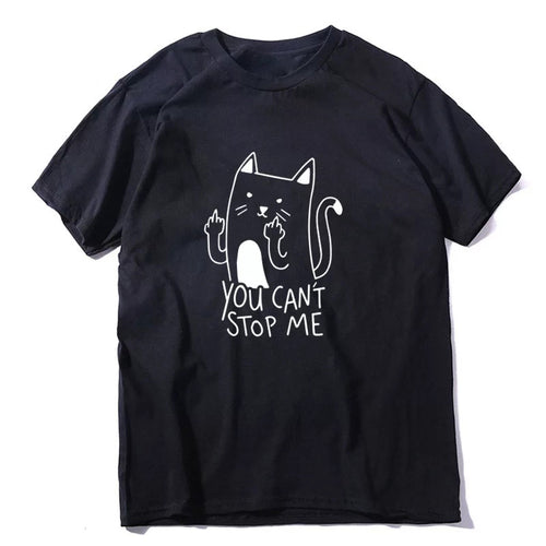 "You Can't Stop Me Cotton T-Shirt - Loose Fit for Men"