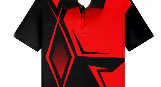 Boys' Short Sleeve Polo Shirt with Geometric Print