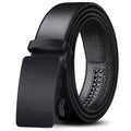 Luxury Men's Leather Belt with Automatic Metal Buckle