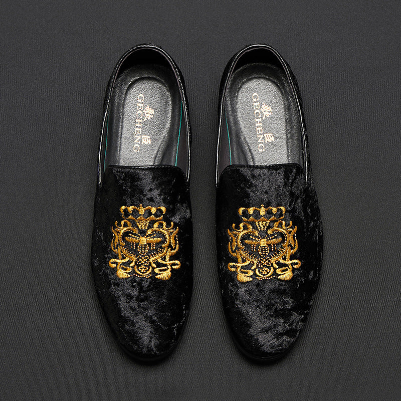 Men's Suede Loafers - Model 1513, Large Sizes