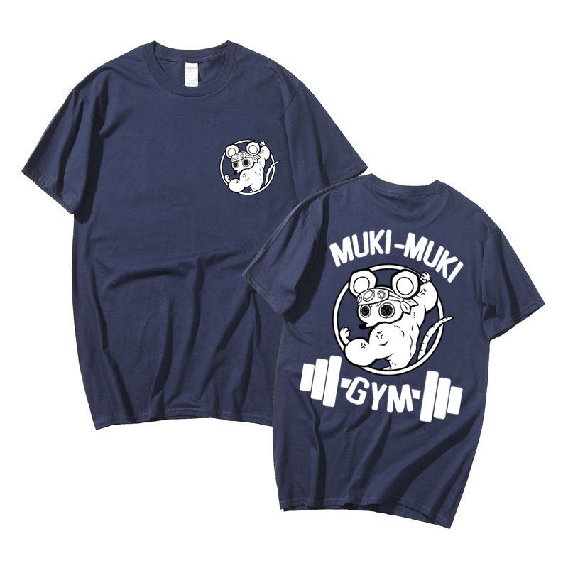 Ninja Muscle Mouse Anime Summer Casual Short Sleeve