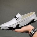 New Crocodile Pattern Leather Driving Loafers (Breathable)