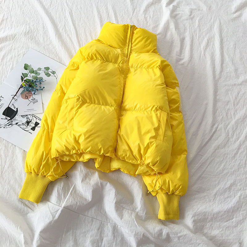 Autumn Winter Loose Fit Warm Cotton Jacket for Women