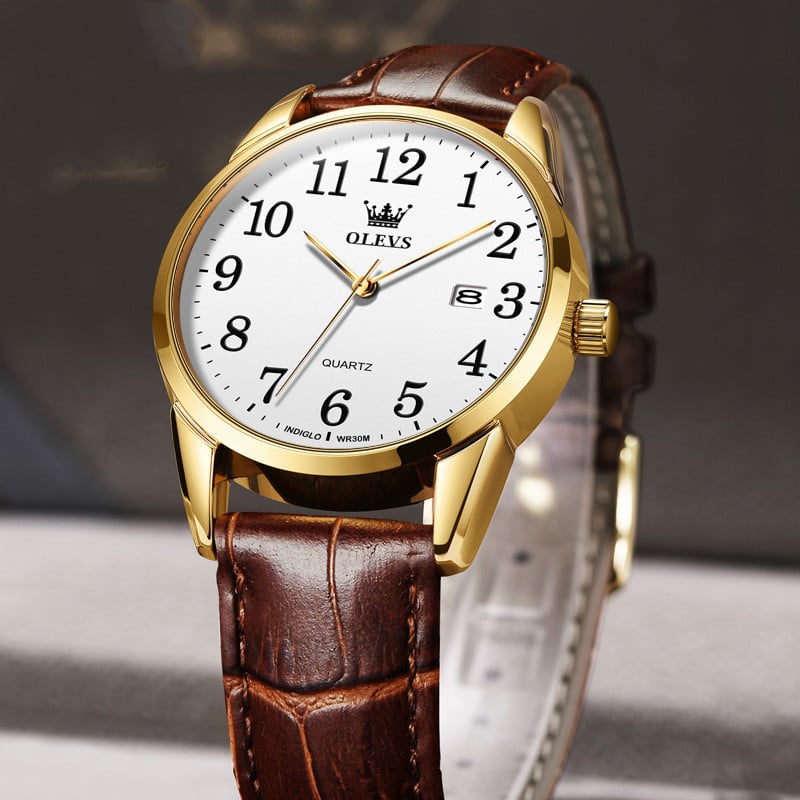 Waterproof Quartz Digital Scale Watch for Men