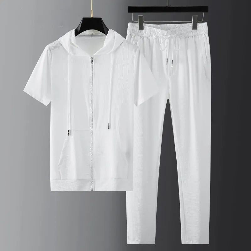 Men's Lightweight Fashion Short Sleeve Two-Piece Set