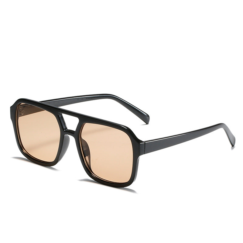 2021 Vintage Square Double Beam Sunglasses for Women