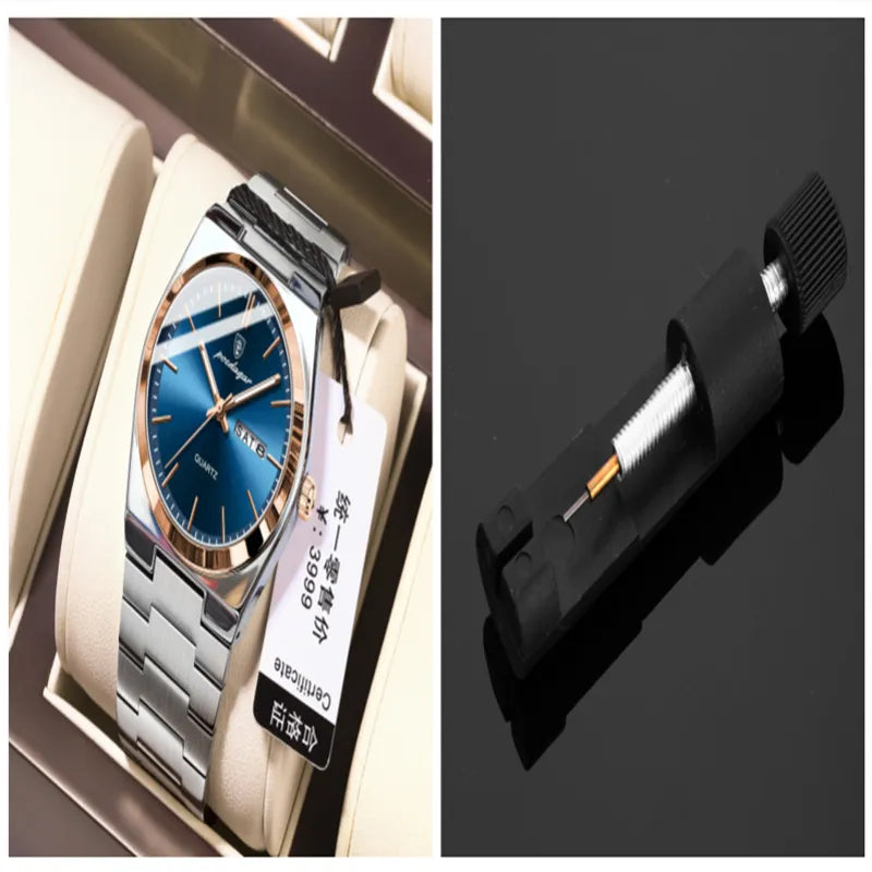 The Aqua Prestige Men's Slim Quartz Watch | Evarisluxe