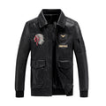 Plus Size Winter Leather Jacket for Men, Slim Fit