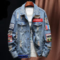 Spring Ins Embroidered Denim Jacket for Men