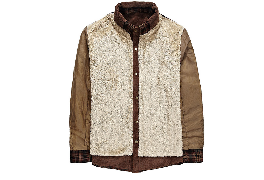 Plaid Long Sleeve Shirt Jacket