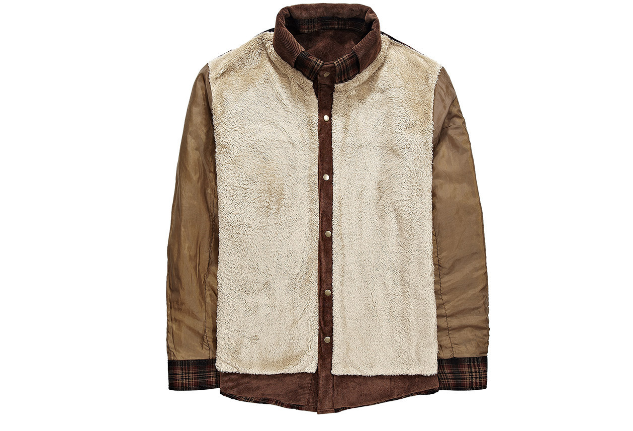 Plaid Long Sleeve Shirt Jacket