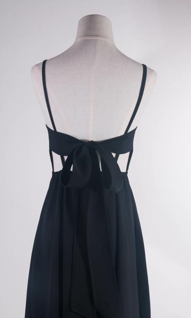 Slimming Sling Dress - Elegant Long Strap Dress
