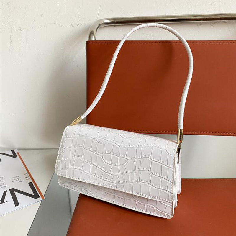 Evarisluxe Stone Pattern Structured Shoulder Bag
