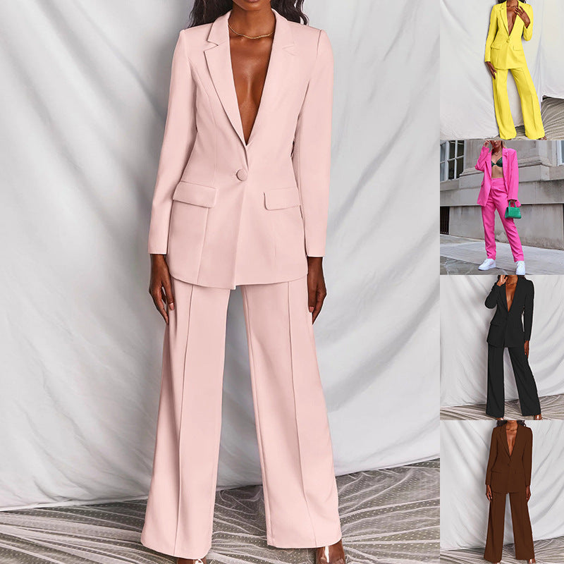 2022 Spring Summer Women's Fashion Blazer Suit Set