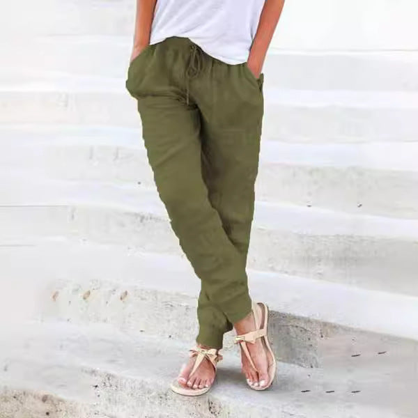 2023 Summer Urban Casual Cotton Pants for Women