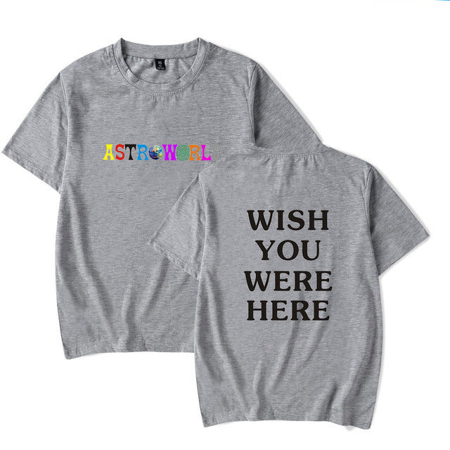 WISH YOU WERE HERET Fashion T-Shirt for Men and Women
