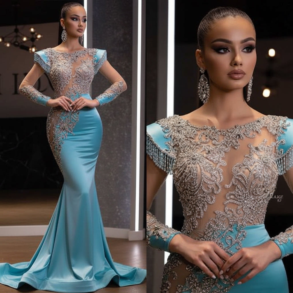 The Dentelle Embroidered Lace Bodycon Dress | Evarisluxe