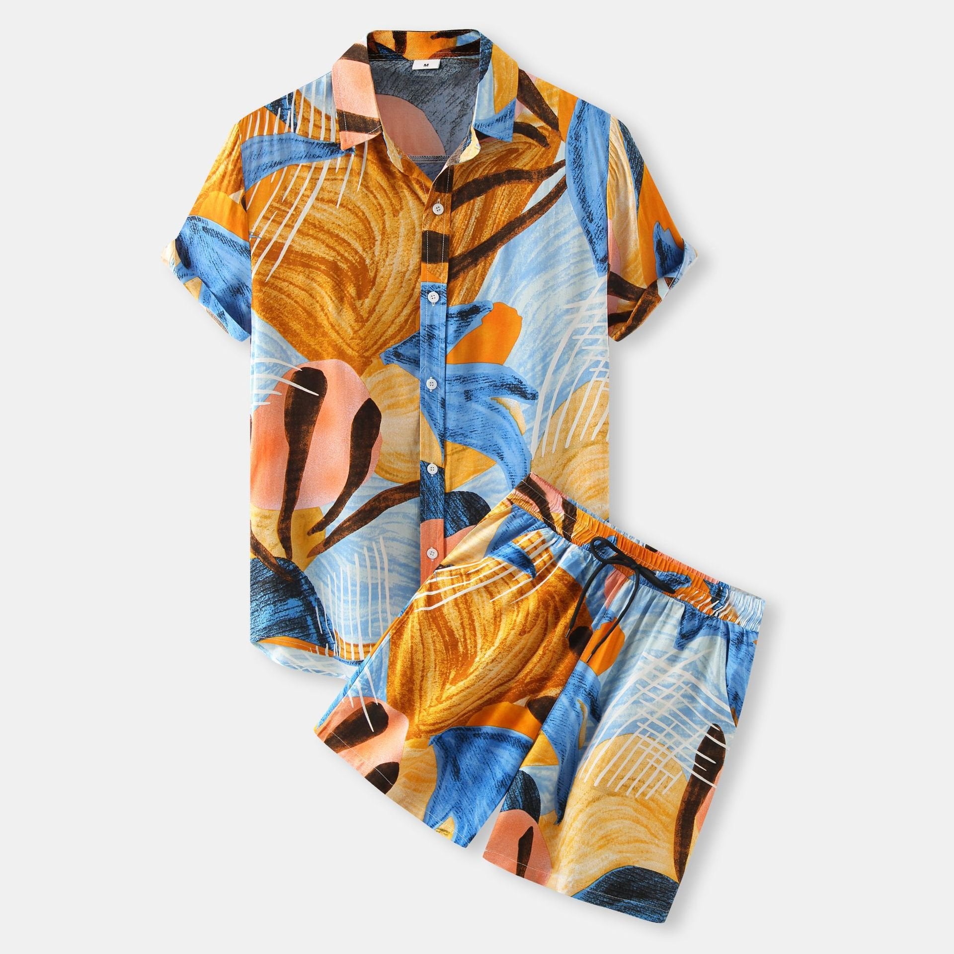 Hawaii Beach Short Sleeve Shirt Two Piece Set
