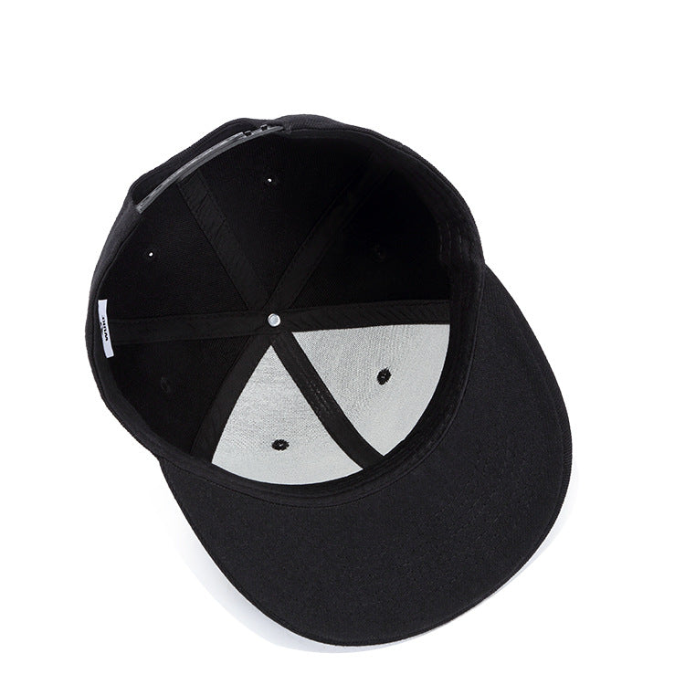 Embroidered Hip-Hop Punk Flat Brim Duck Bill Cap
