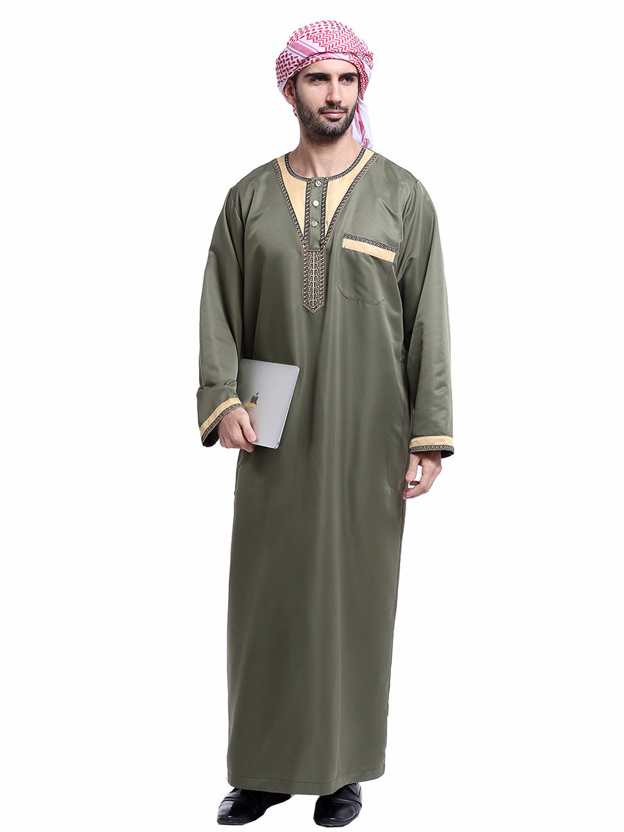 Arabic Long Robe for Men - Muslim Attire