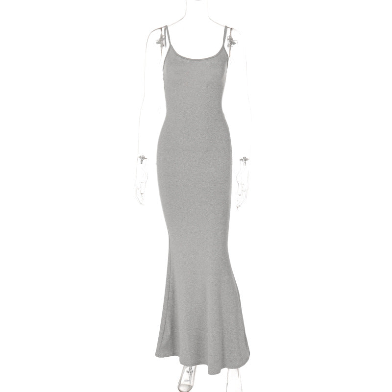 2024 Spring Women’s Sleeveless High-Waist Dress
