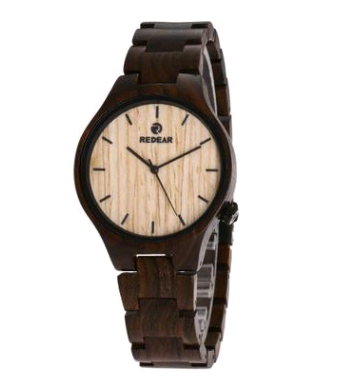 Creative Black Sandalwood Watch for Men
