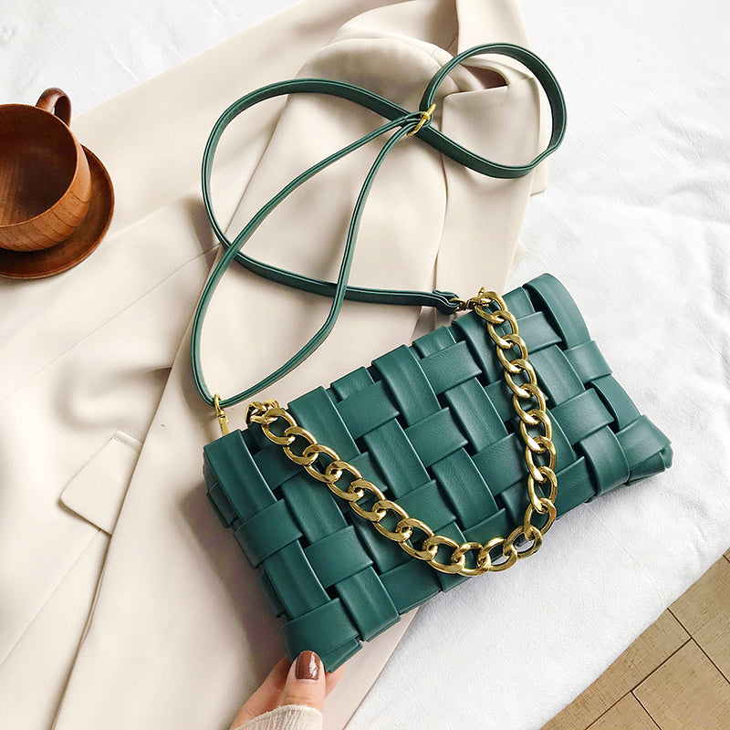 Trendy Summer Woven Shoulder Bag for Women 2020