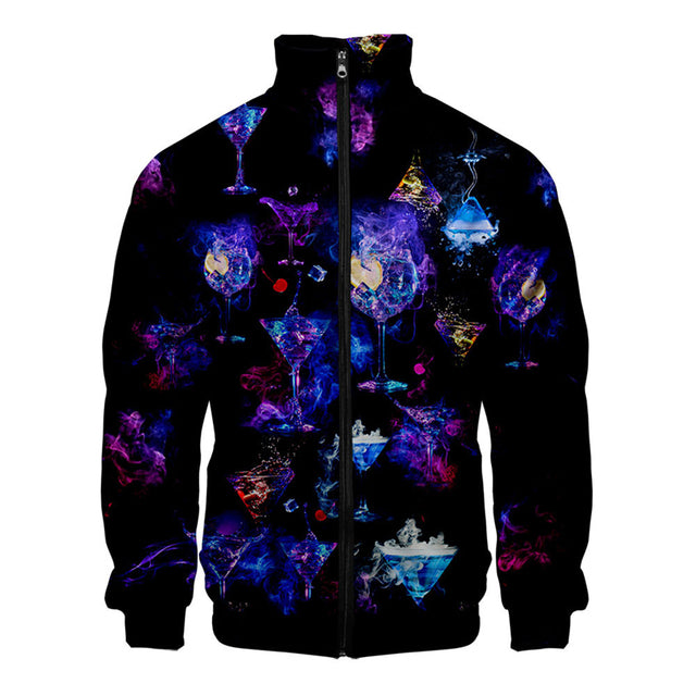 Casual Zip Up Jacket and Long Sleeve Tops for Men/Women
