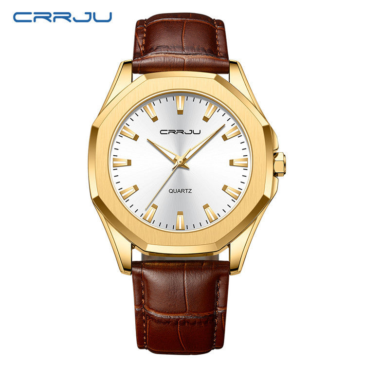 The Cuir Leather Strap Watch for Men & Women | Evarisluxe