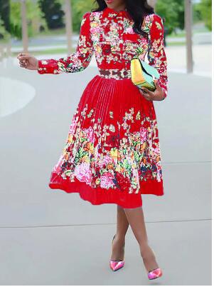 Digital Print Sexy Fashion Dress for Spring & Autumn