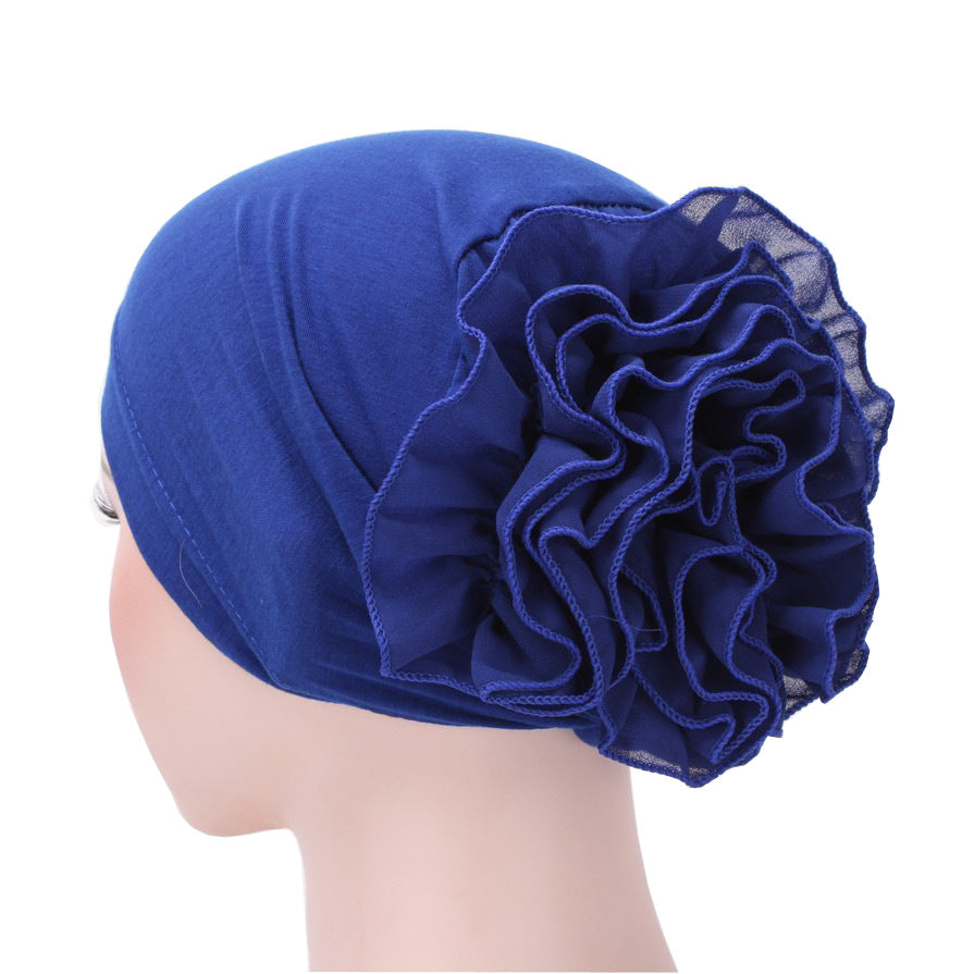 New Monochrome Muslim Chiffon Turban Hat (In Stock)