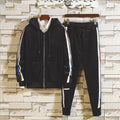 Men's Velvet Two-Piece Sports Suit Set