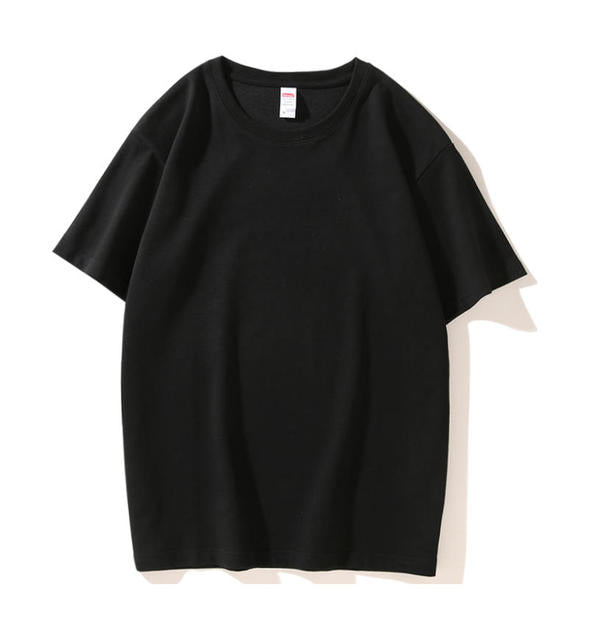 2024 Summer Cool Silk Loose Plain T-Shirt for Men