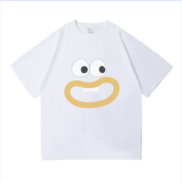 Summer Cartoon American Men's Oversized Cotton T-shirt