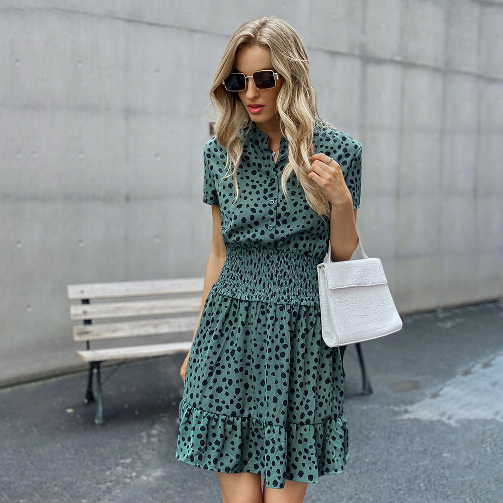2023 Spring New Polka Dot Slim Fit Dress