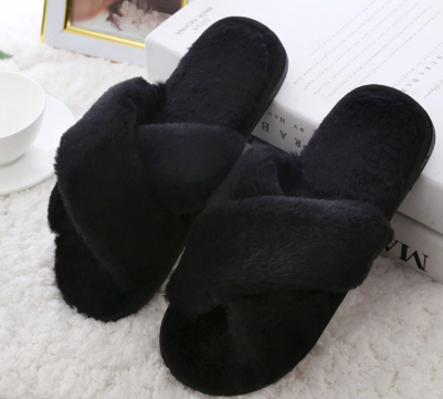 The Douceur Faux Fur Winter Slipper | Evarisluxe