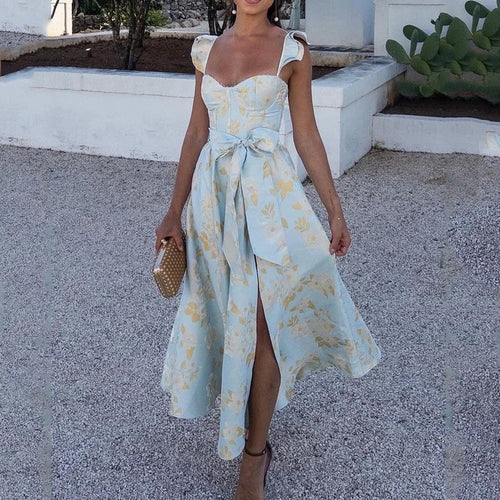2023 Summer Fashion Elegant Floral Maxi Dress for Women
