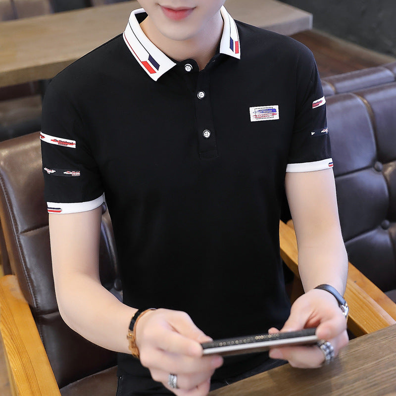 2023 Men's Summer Silk Cotton Polo Shirt (Short Sleeve)