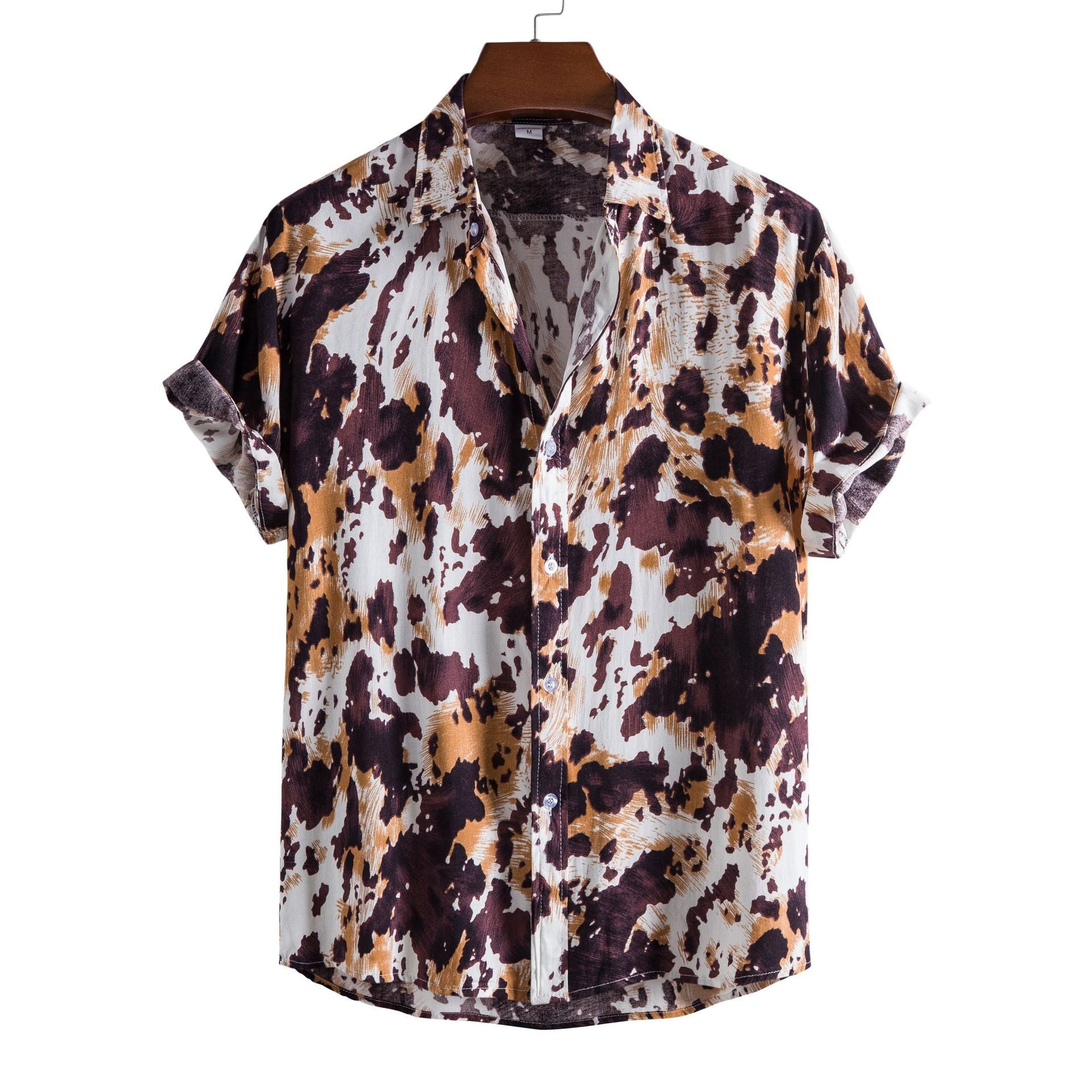 Men's Casual Short Sleeve Floral Shirt - Summer 2024